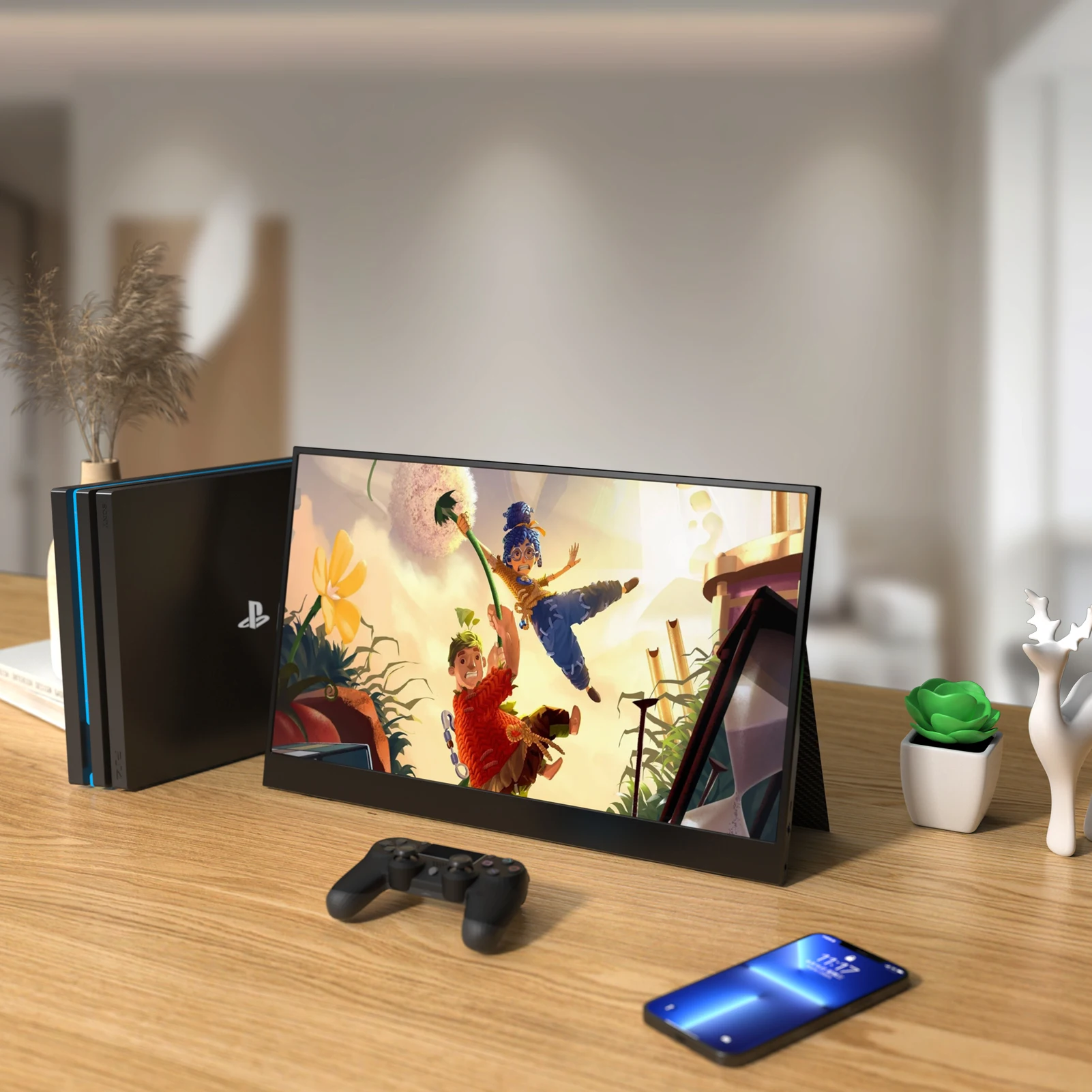 LIAGMK ޴  IPS HDR , USB C Ÿ HDMI ȣȯ Ȯ ȭ, Ʈ ȭ ġ PS4 , 15.6 ġ, 14 ġ