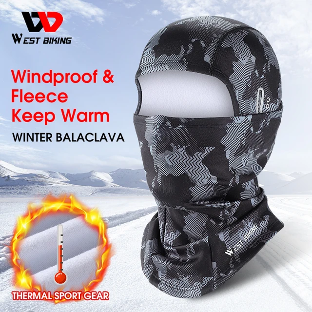 Yeacher Sports de plein air hommes cyclisme hiver chaud vélo vélo casque  doublure course ski moto bonnet cagoule couvre-chef 