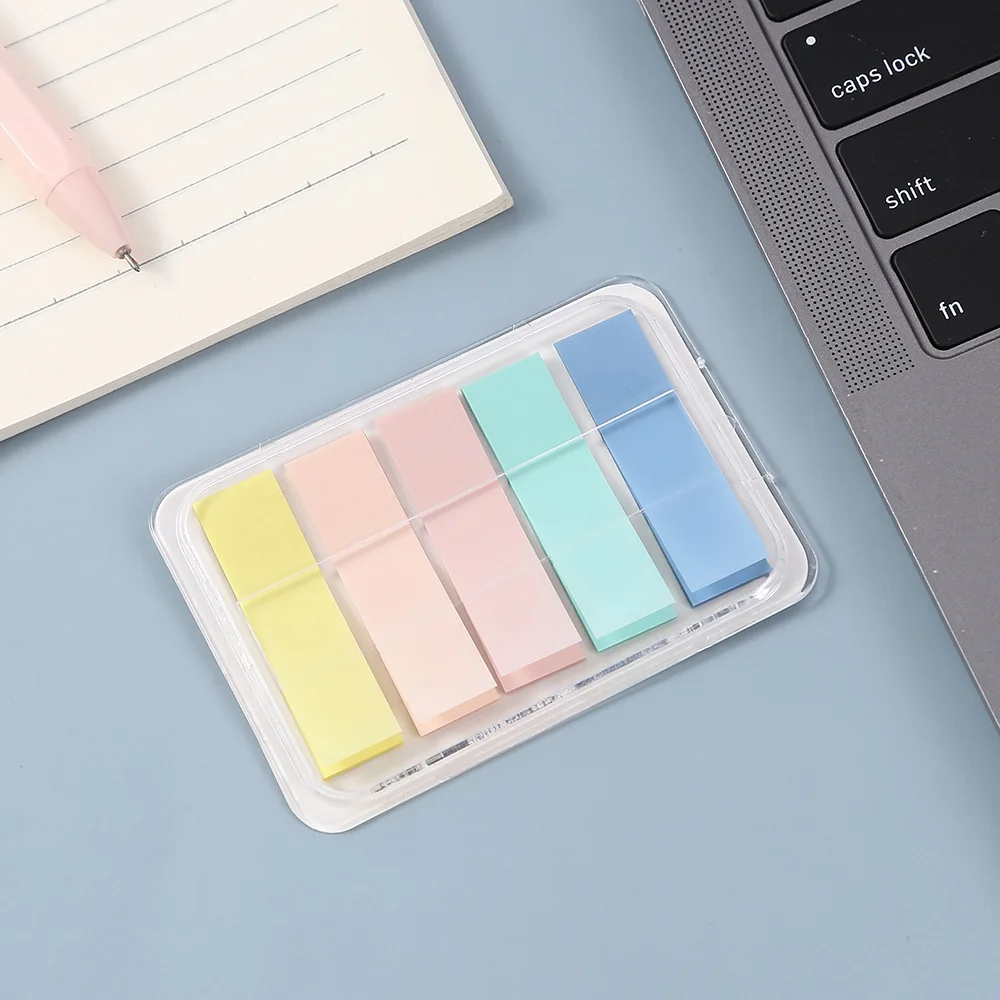 6Packs/Set Transparent Sticky Notes Self-Adhesive BookMarker Annotation Reading Book Clear Tab  Kawaii Cute Stationery 5