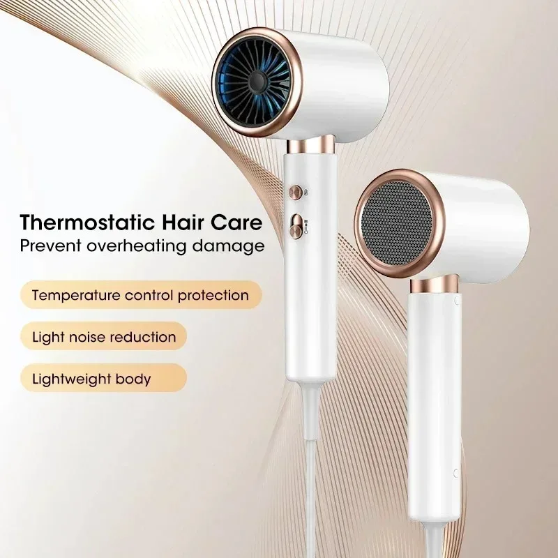 Professional Ionic Hair Dryer 2000W Dual Temperature Low Noise 3 Speed Lightweight For Salon & Home Use_voghion.com