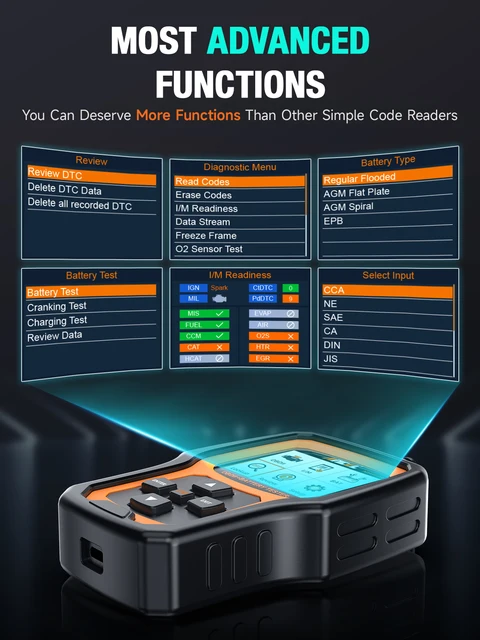 OBD2 Code Reader with Battery Test 6
