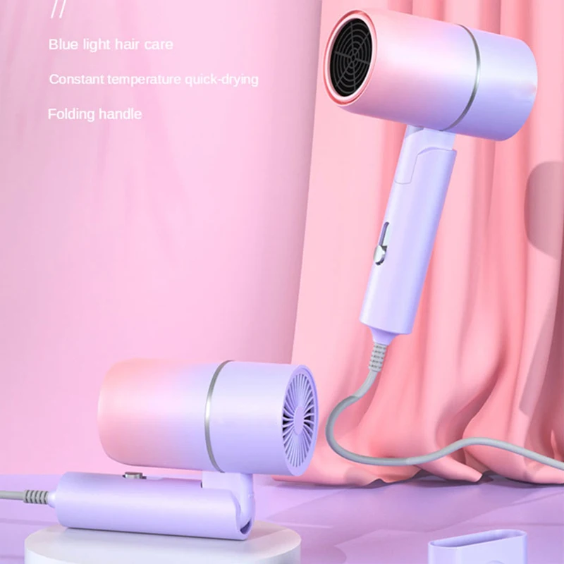 Hot Air Negative Ion Hair Blower Dryer Mini Travel Portable Handle Adjustable Electric Hair Dryer Secadores De Cabelo Style Tool