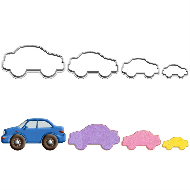 

Four Specifications Cartoon Transportation Tools,7017 Old Style Car,Plastic Molds,Cake Fondant Tools,Cookie Sushi Cutters