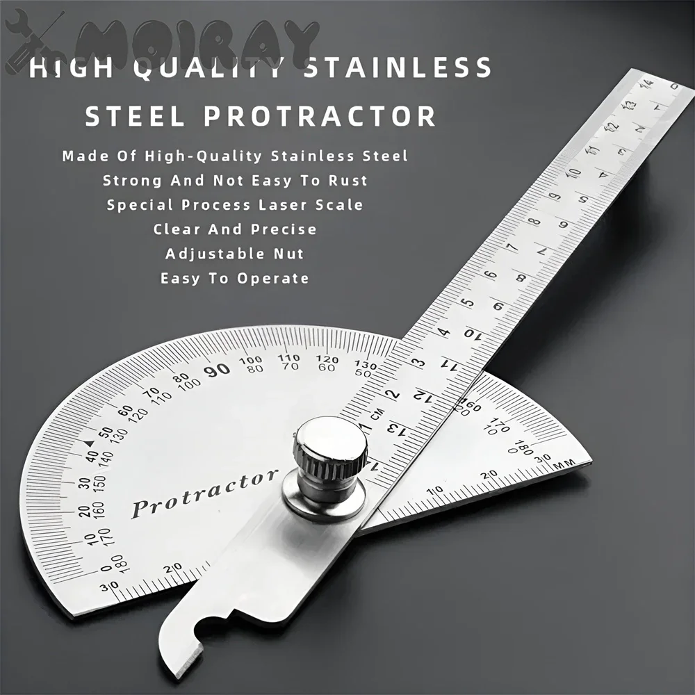180 Degree Guage Goniometer Angle Meter Protractor Ruler Metal Finder Stainless Steel Woodworking Measurement Tool digital angle protractor,carpenter measuring tool,angle measuring tool,angle protractor,woodworking measuring tool