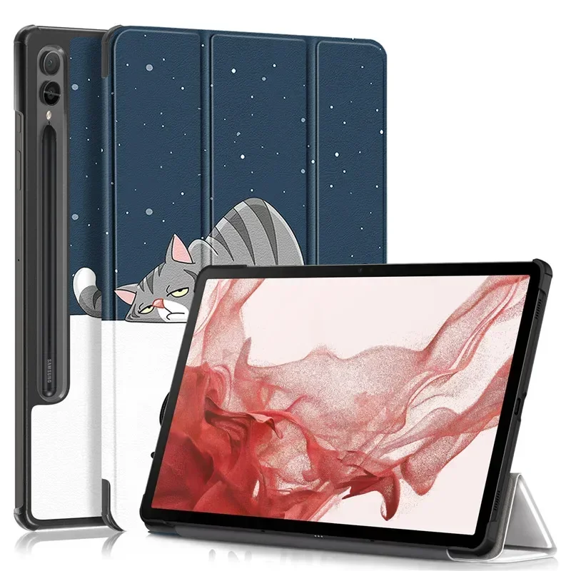 Premium Trifold Magnetic Leather Stand Smart Cover