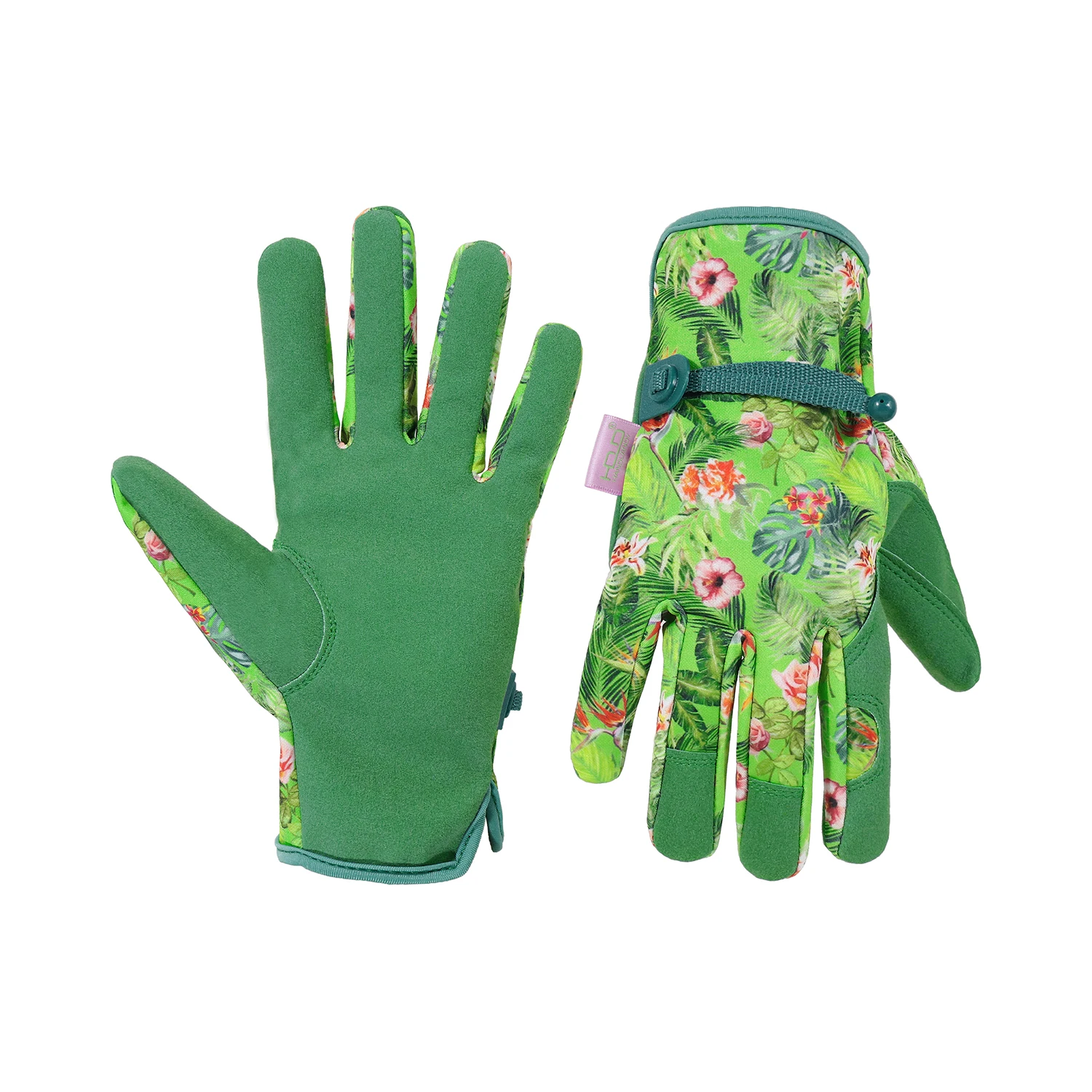 HANDLANDY Gardening Gloves for Women Breathable Leather Garden Yard