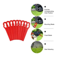80 Pcs 8.3CM Plastic Grass Trimmer Blade Replacement Blades Lawn Mower Blades For  Einhell Lawn Mower 2
