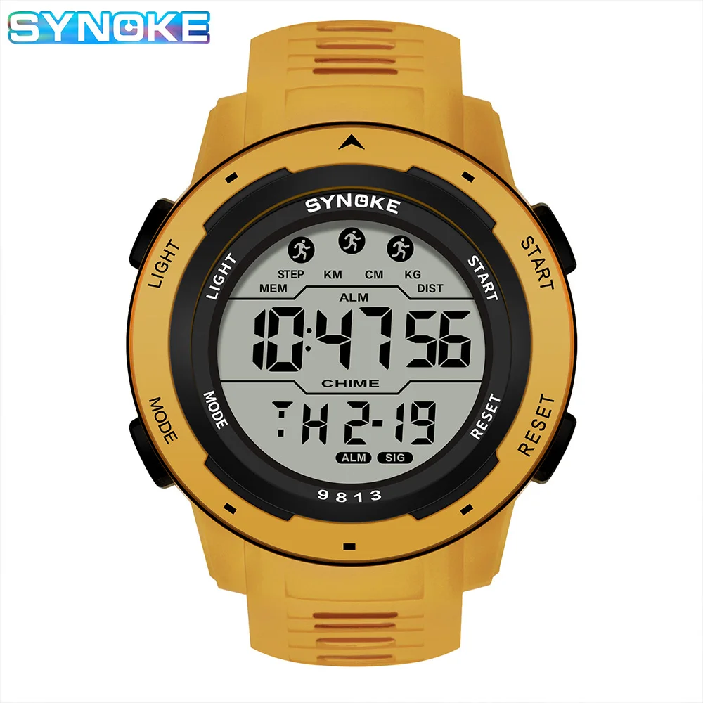 Digital Watch For Men Outdoor Military Fashion Retro Men Watch Sports Waterproof Men Watch Multifunctional Luminous Synoke - 3