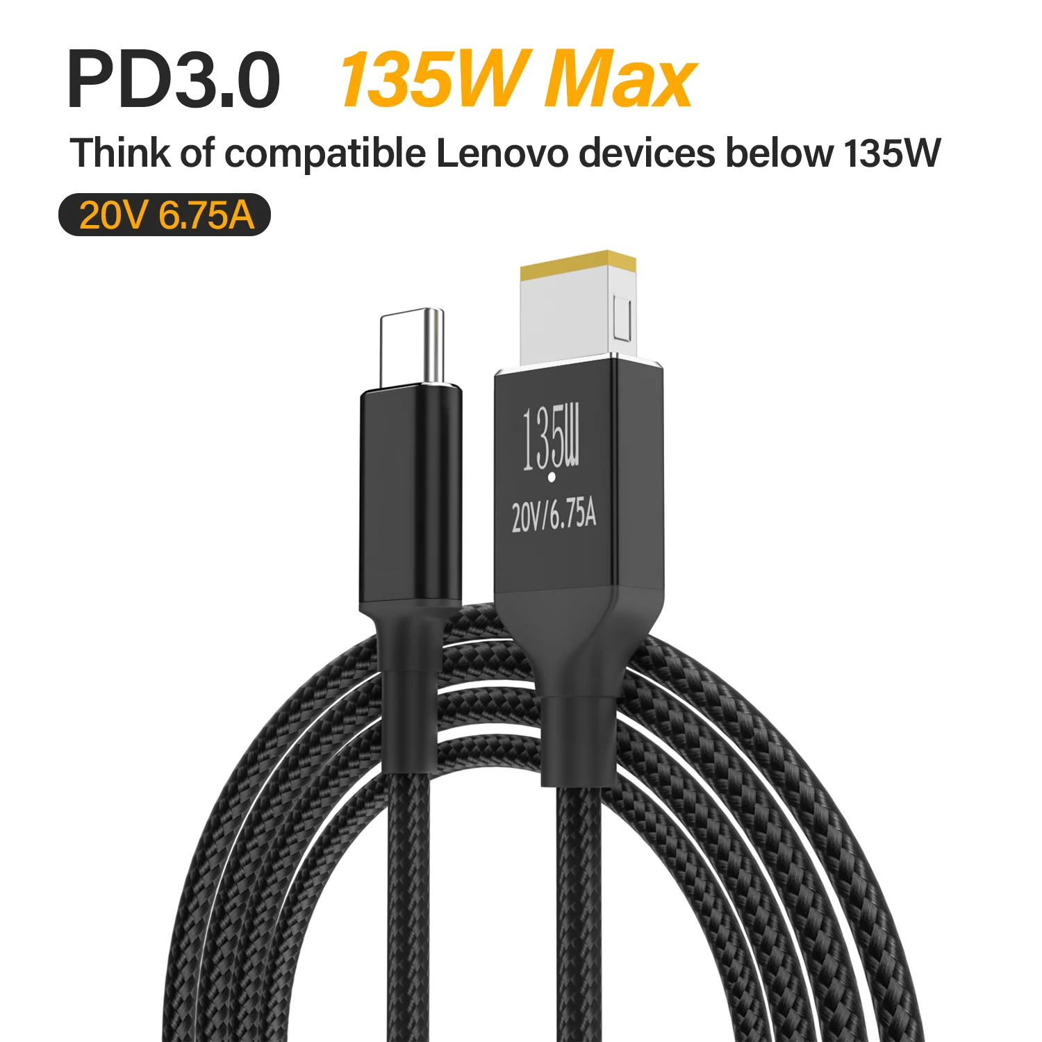 ũе X1 ī T470s T470 T460 T460s (Square-135W)  USB C  Է-     ̺, PD 135W, 2M