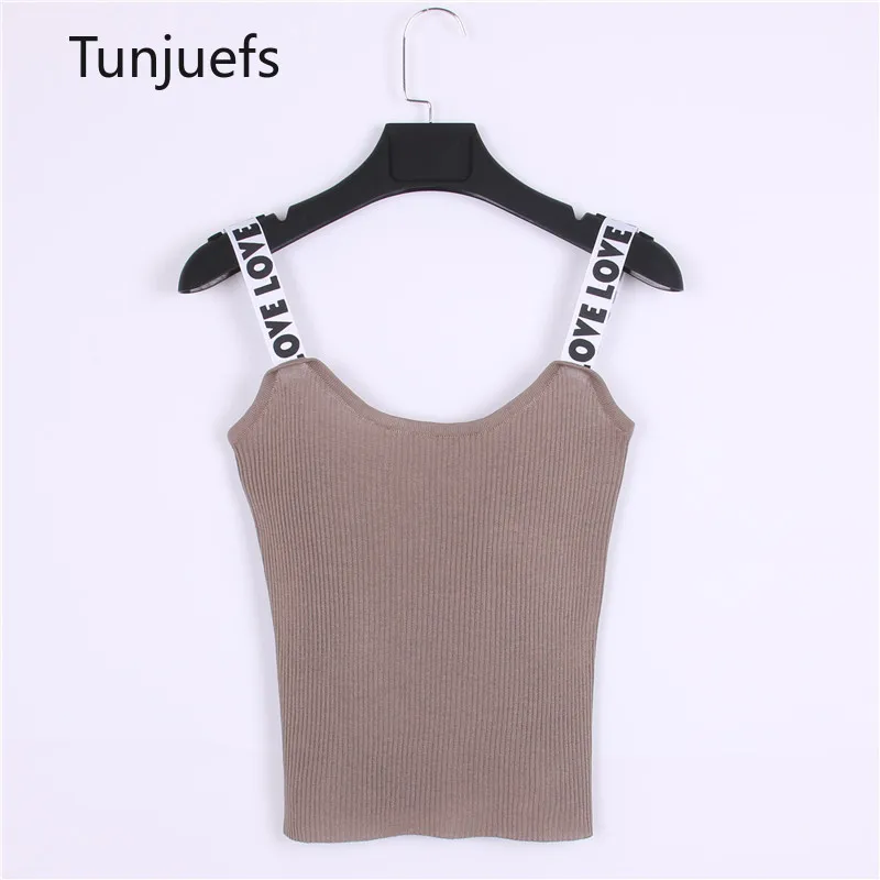 

Simple Korean Knit Tank Tops Women Summer Camisole Vest Ladies Basic V Neck Vest Sexy Strappy Lurex Harajuku Female Clothes Club