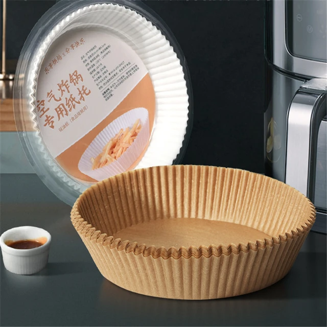 Air Fryer Disposable Paper Liner Non-Stick Mat Steamer Round Paper Baking  Mats Kitchen AirFryer Baking Accessories - AliExpress