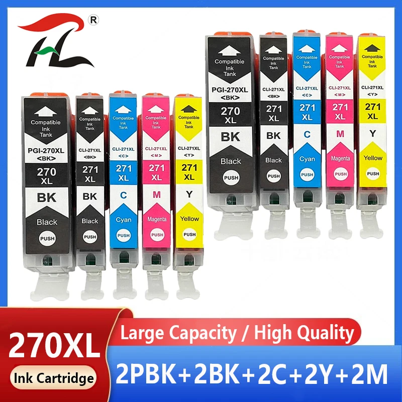 

Совместимый чернильный картридж для Canon PGI270 CLI271, 10 шт., для Canon Pixma MG6820, MG6821, MG6822, MG5720, MG5721, MG5722, MG7720