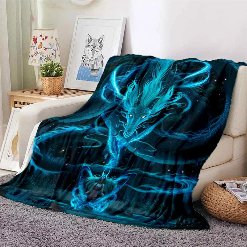 

Colorful Dragon Blanket Dragon Blanket Soft Flannel Fleece Throw Blanket Bedspread for Bedroom Sofa Couch Bed Home Blanket Gifts