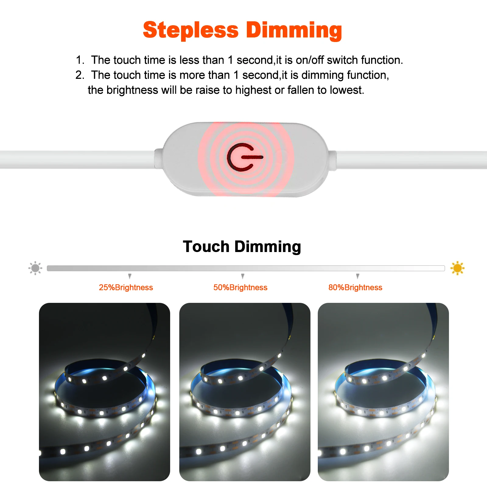 USB DC5V 2835 LED Strip Light Tape With Hand Sweep/Dimmer/ON OFF Switch Flexible Ribbon for Kitchen Room Cabinet TV Backlight led strip lights led strip light led light strip led decorative lights
