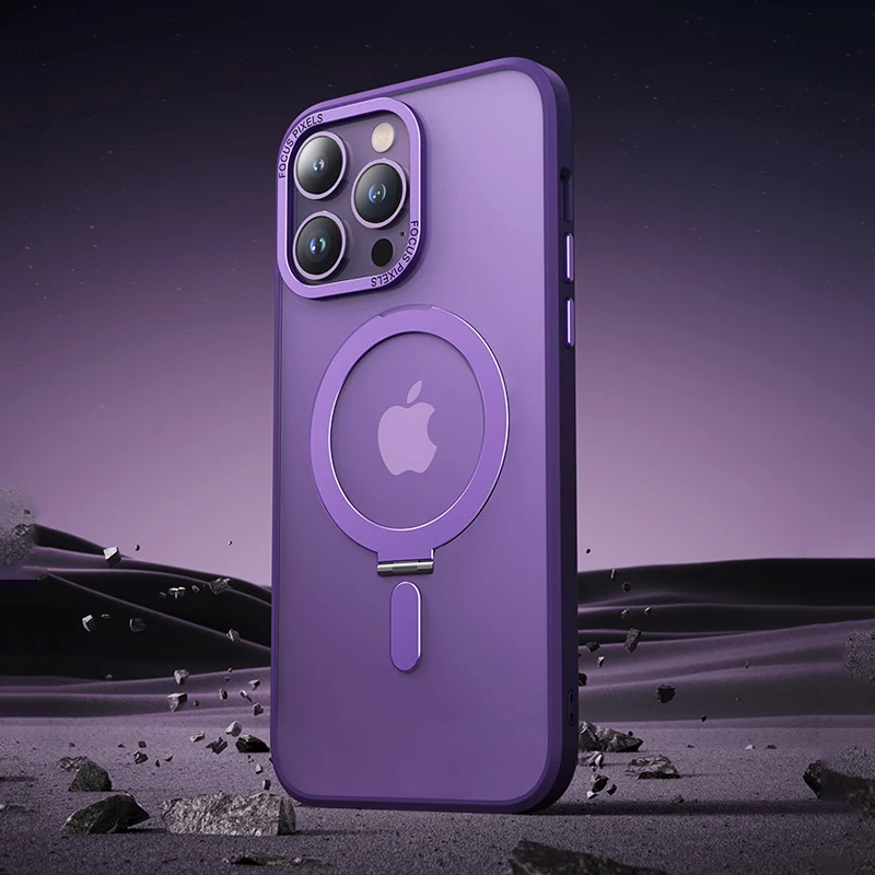 Coque IPhone Magsafe Magnétique En Aluminium - Pour IPhone 12 à 16 Pro Max - Anti-choc, Légère