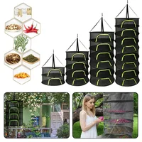 2/4/6/8 Drying Net For Herbs Fish Herb Vegetable Dryer Bag Folding Dry Rack Mesh Flowers Buds Plants Organizer Hanging Basket 1