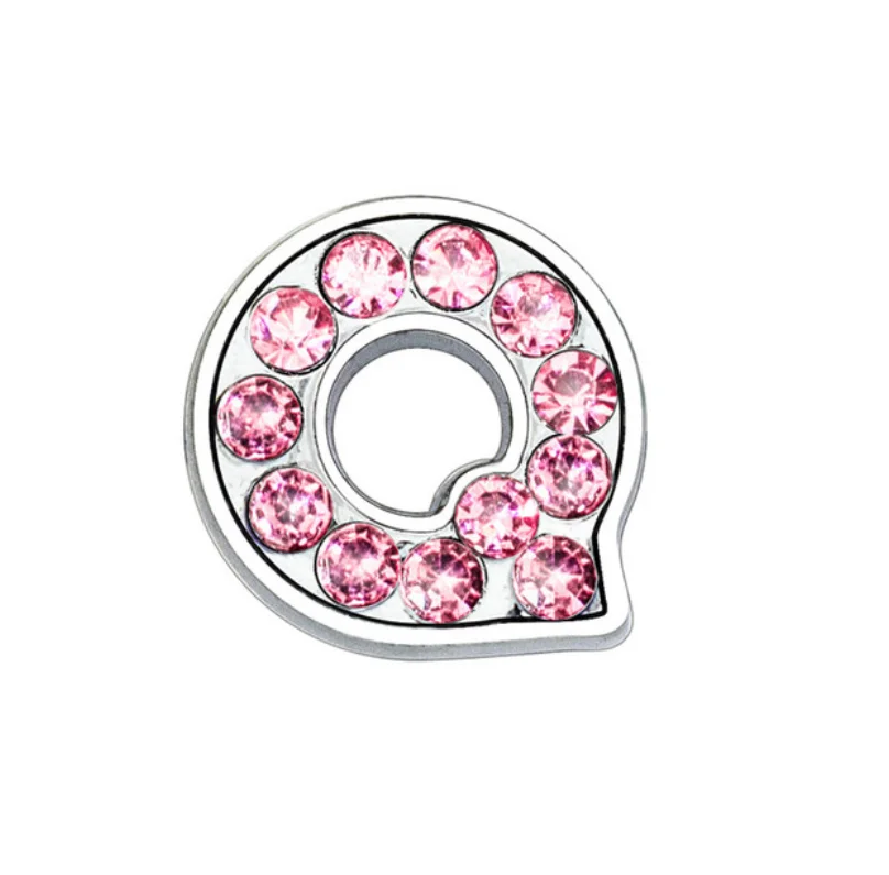 Elegant Pink Rhinestone Slide Letters