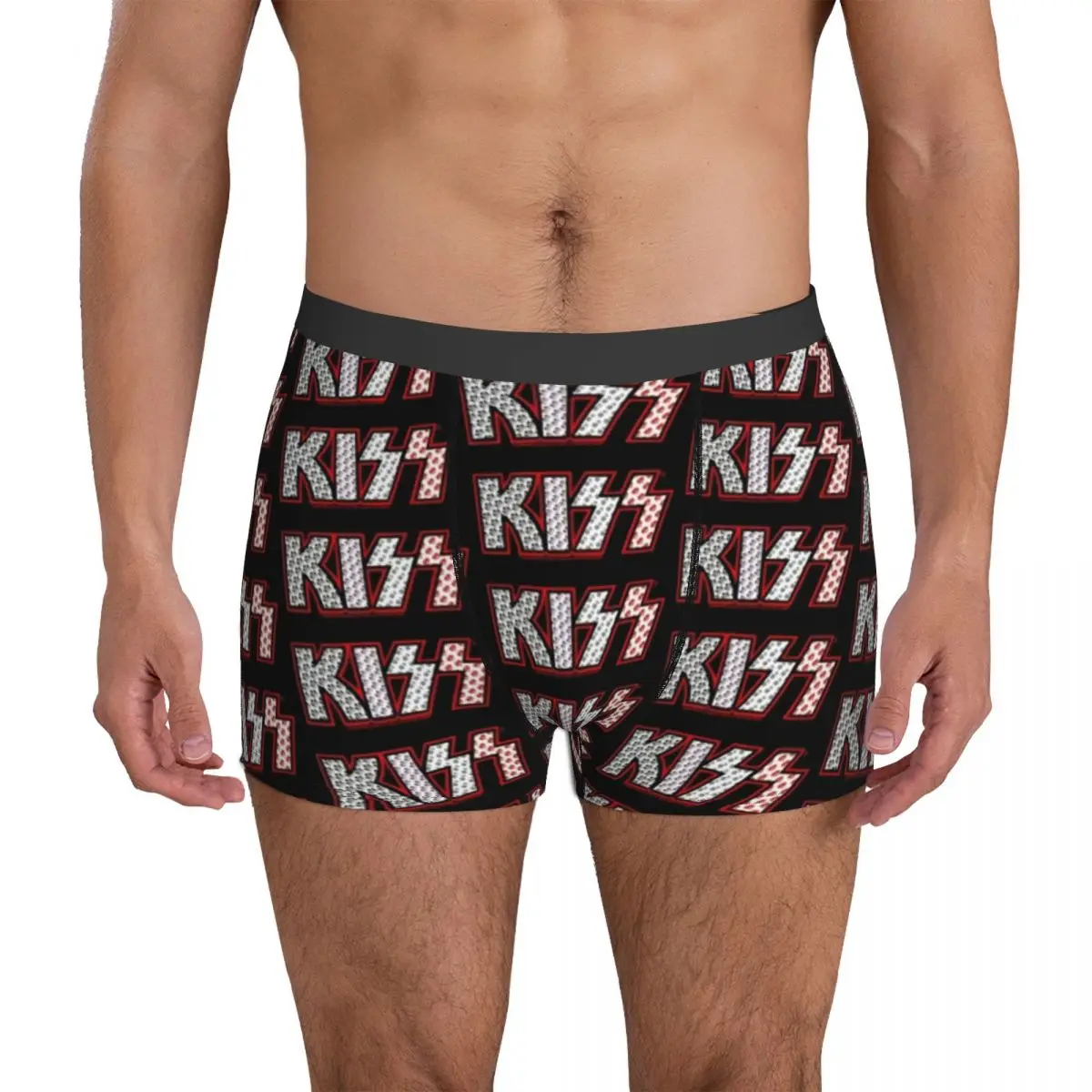 Kiss Band Face Underwear Kiss Logo Print Custom Trunk Trenky Man Panties  Soft Boxer Brief Gift Idea - AliExpress