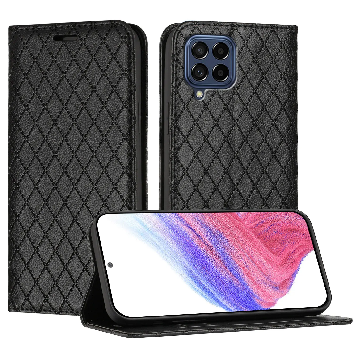 Magnetic Leather Book Cover Flip Case