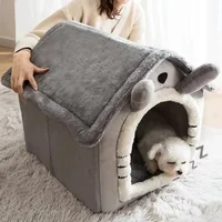 All Seasons Warm Washable Cat Dog House Indoor Soft Removable Cushion Pet Bed Kennel for Small Medium Pets Durable Pet Supplies 1
