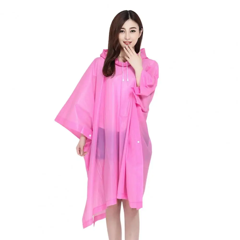Lightweight Raincoat Compact Raincoat Waterproof Reusable Rain Ponchos for Adults Button Closure Hooded Raincoats Easy to Carry