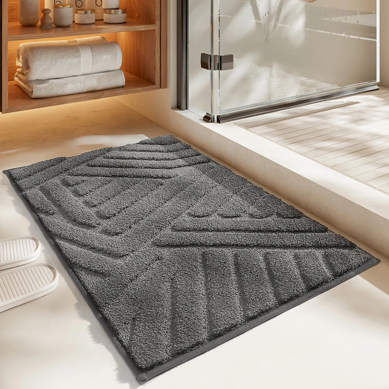 DEXI Bathroom Rugs Bath Mats,Quick Dry and Non Slip Bath Mat for Shower Tub  Sink