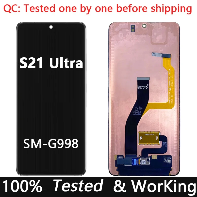 AMOLED S21 Ʈ G998F 6.8 ġ ÷, Ｚ  S21 Ʈ,  5G SM-G998F DS LCD ũ ġ Ÿ ü