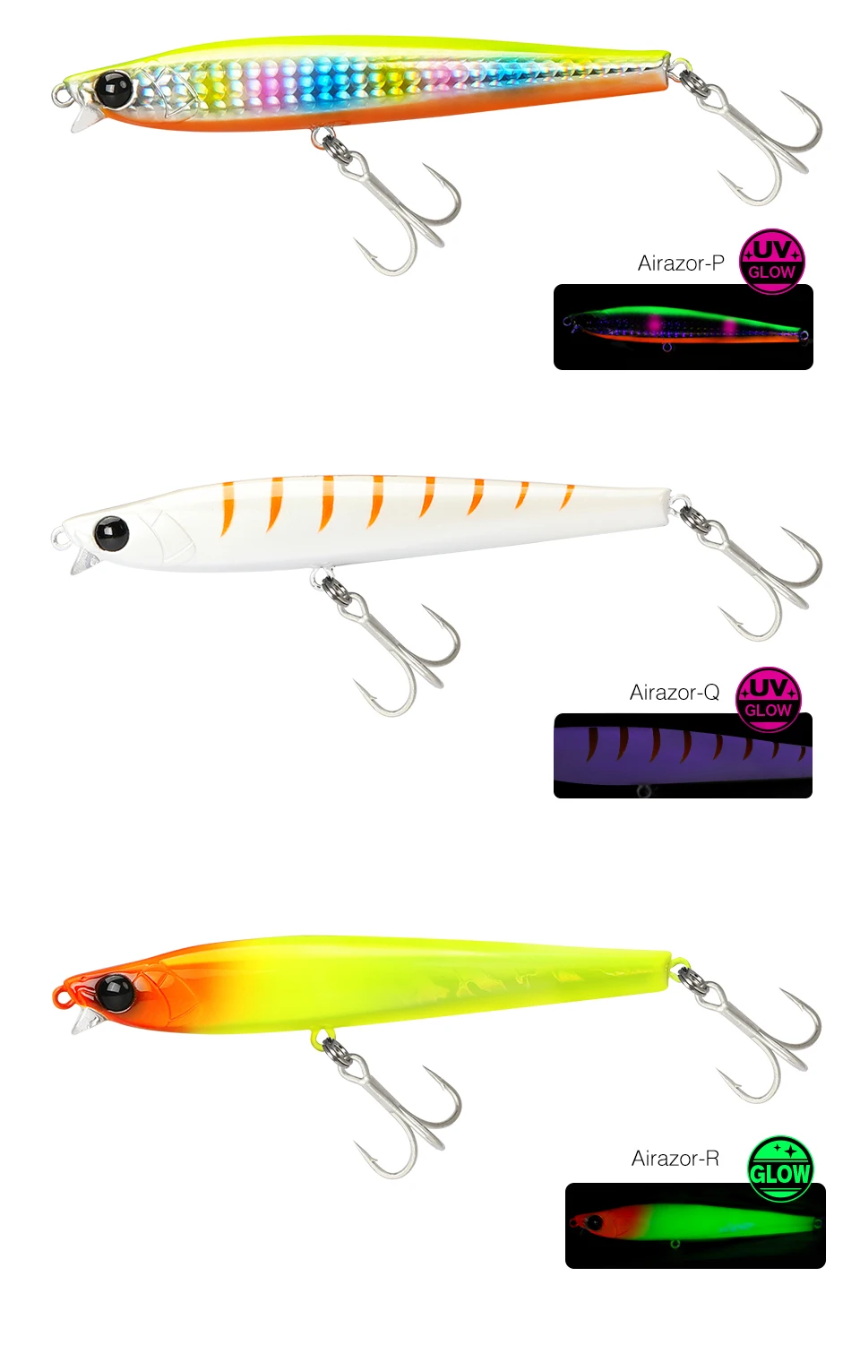 TSURINOYA Inshore Long Casting Sinking Pencil AIRAZOR 85S/20g 105S/30g Kurzlippen-Seebarsch-Jigging-Stickbaits Salzwasser – Detail 21