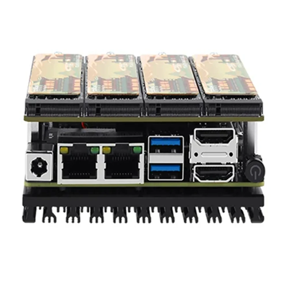 X86-P5 DIY NAS Motherboad 4*M.2 NVME Kit Board Firewall Router Intel i3-N305 N100 DDR5 2x I226-V 2.5G 2x SATA 2x HDMI2.1 Mini PC 3