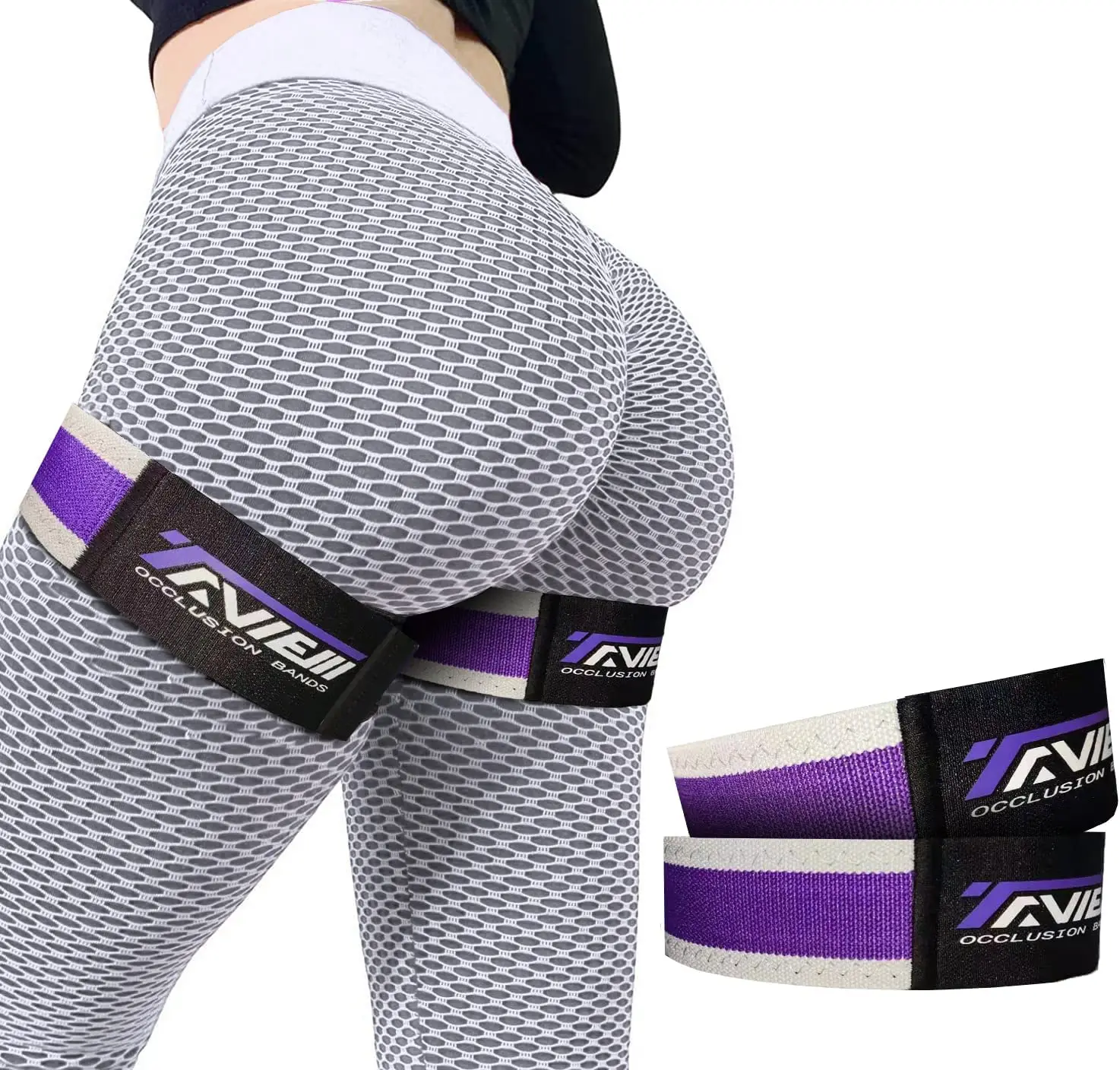 

Occlusion Bands Women Glutes Hip Building Blood Flow Restriction BFR Booty Resistance Band for Exercise Butt Squat Thigh Fitness