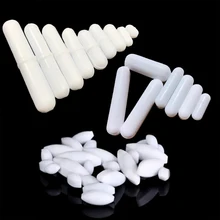 

5pcs laboratory Mixed Size Magnetic PTFE Magnetic Stirrer Mixer Stir Bars White Color
