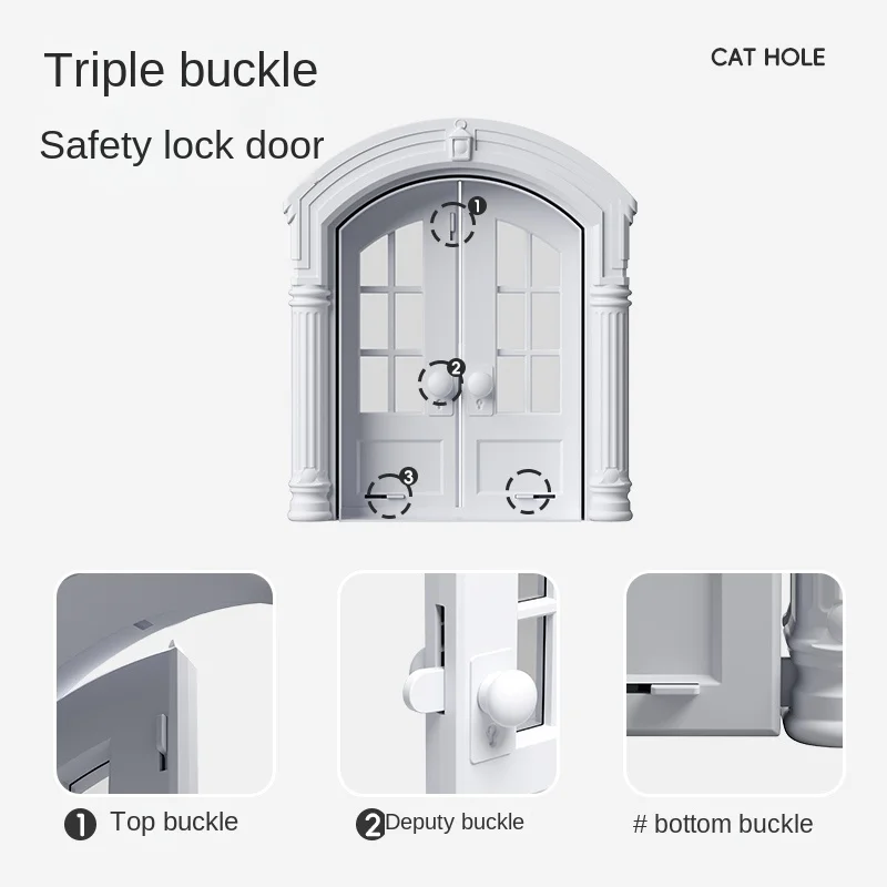 Quiet Cat Flap Door for Bedroom &ndash; Allows Free & Easy Access for Your Pet