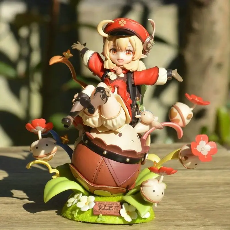 

Genshin Impact Klee Hibana Knight Anime Figure Genshin Impact Paimon Action Figure Klee Figurine Collection Model Doll Gift