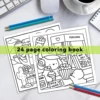 Coloring Book For Adults And Teens Halloween Theme Featuring Adorable Creepy Creatures In Cozy Moments Relaxation Graffiti Gift 4
