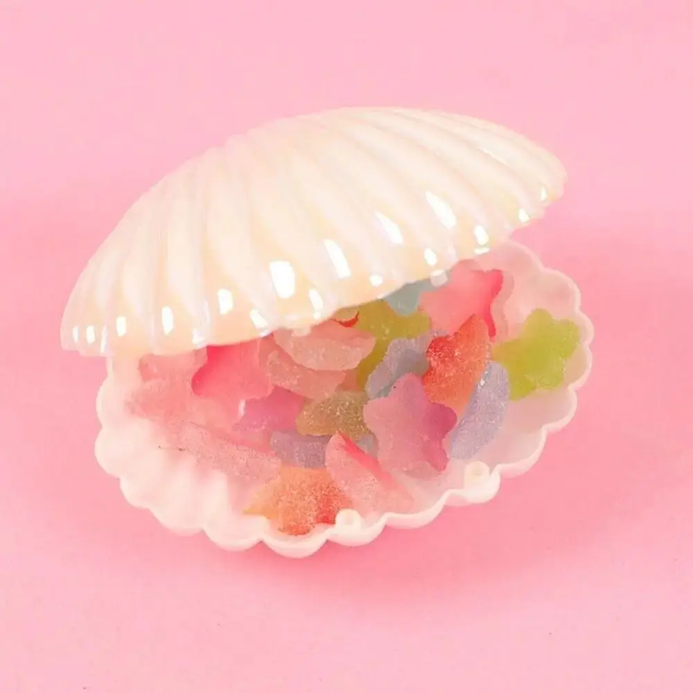 10 Stück kleine Muschel-Süßigkeitenboxen aus Kunststoff, niedliche Hochzeitsgeschenkbox, Muschel-Party-Dekoration, Geschenkverpackung, Taschen für die Dusche – Detail 6