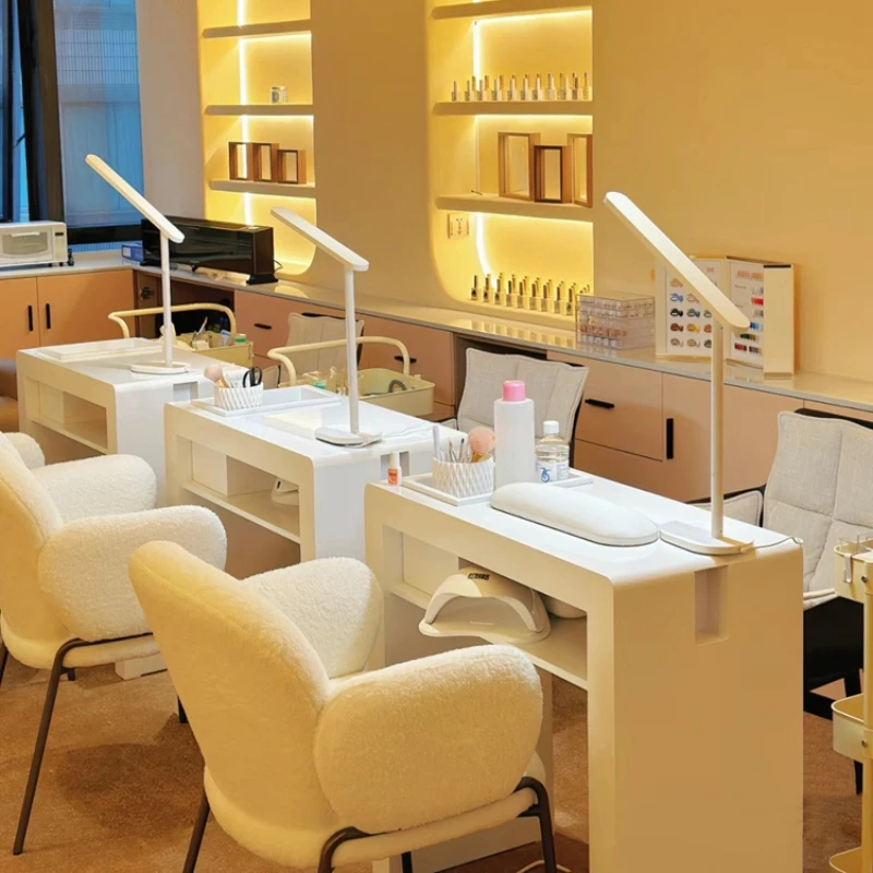 

Nail Salon Equipment Furniture Makeup Storage Organizer Desk Table Tables Manicure Knife Beauty Arm Rest for Nails Tech Mesas De