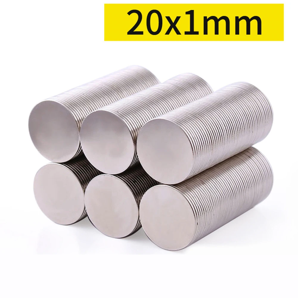20x1mm Strong Powerful Magnets 20x1mm Round Search Magnet 20mm X 1mm Permanent Neodymium Magnet Disc 20*1mm