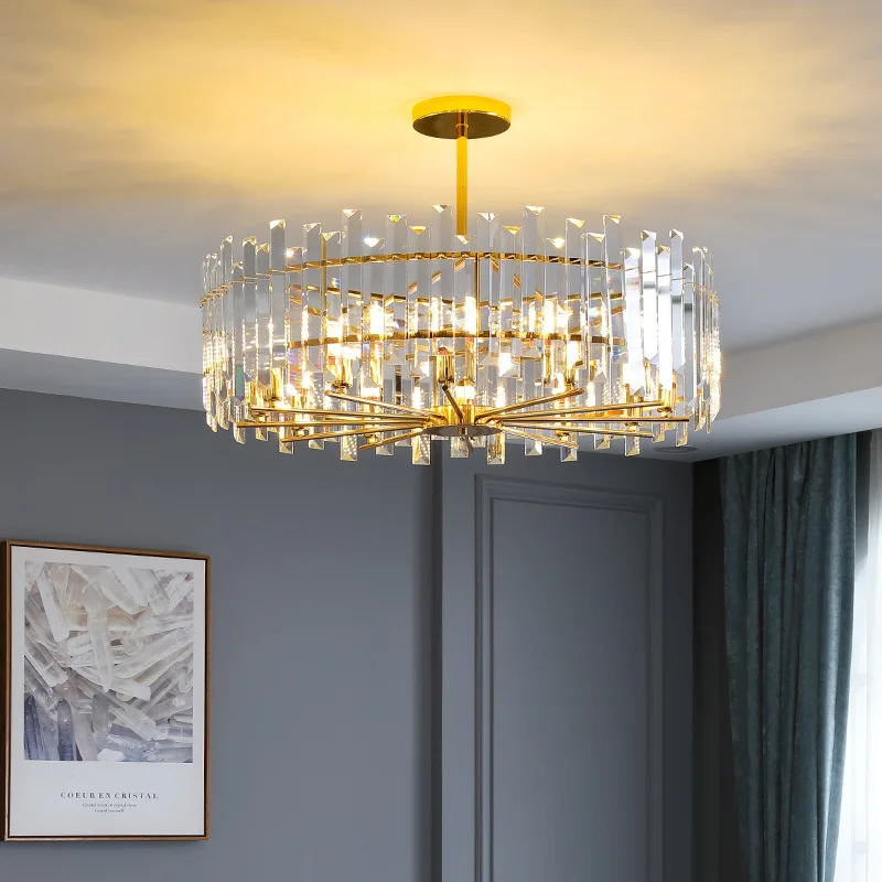 

Light luxury crystal living room chandelier luxury bedroom lamp simple restaurant room post-modern net red lamps