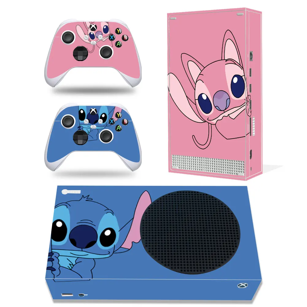 Disney Stitch Mickey Decal Cover for Xbox Series X Console and 2 Controllers Xbox Series X Skin Sticker Vinyl 