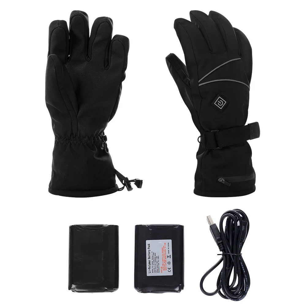 

Heated Gloves Cycling for Men Outdoor Warm Skiing Accessory Motorcycle Camping Thickened