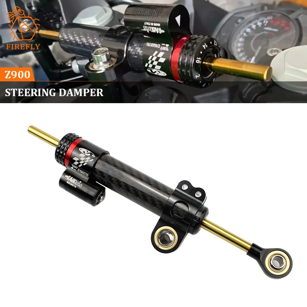 

Motorcycles Adjustable Steering Stabilize Damper Bracket Kit For Kawasaki Z900 Z 900 2017-2021 2021 2020 2019 2018 2017