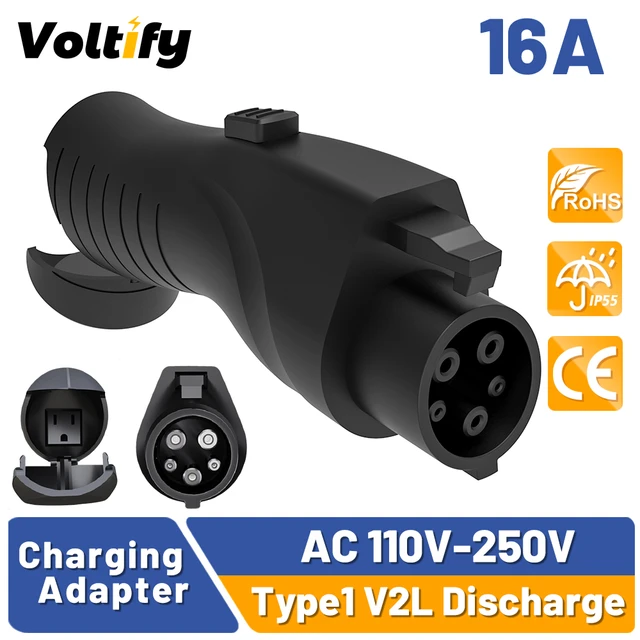 Electric Vehicle Charging Connector Type 1 Car Adapter EV