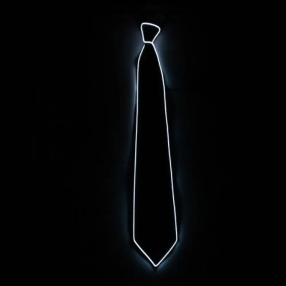 

Classic DJ Bar Club Shirt For Men Party Business For Women Gift Suits Glowing Tie LED Tie Neck Ties Luminous Tie