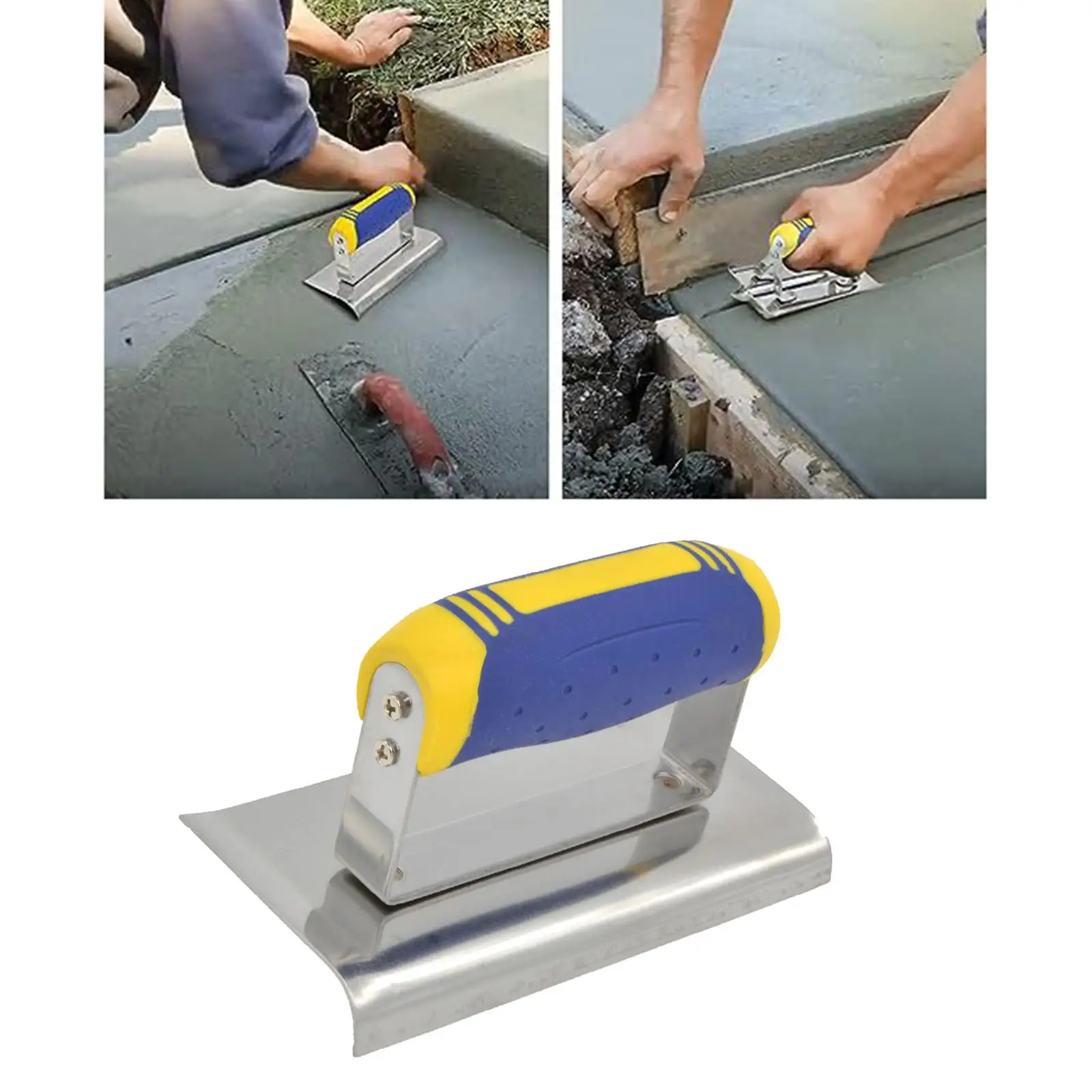 Curved Drywall Corner Trowel with Anti-Slip Grip for Finishing
