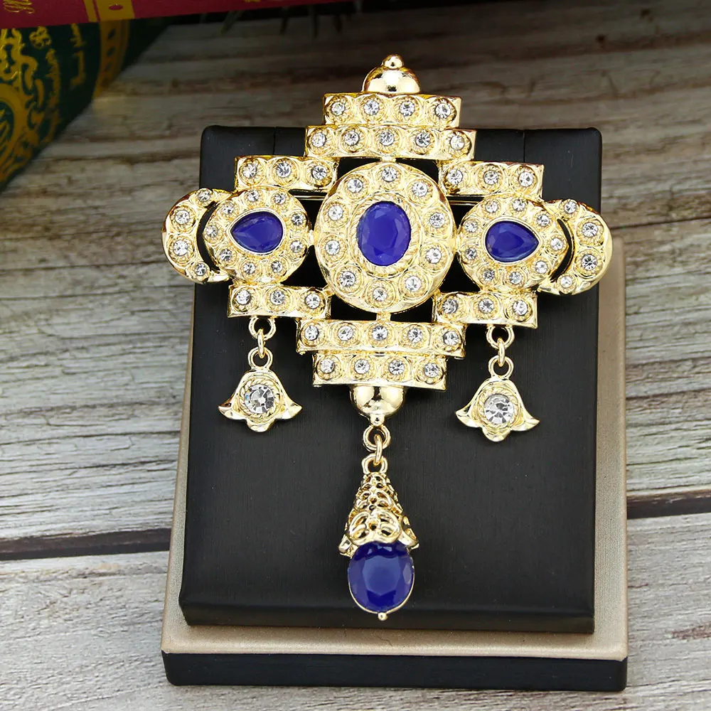 Neovisson Marokko Mode Stil Brosche Aristokratische Frauen Lieblings Kristall Brosche Geschenk Arabisch Braut Hochzeit Schmuck Zubehör – Detail 6