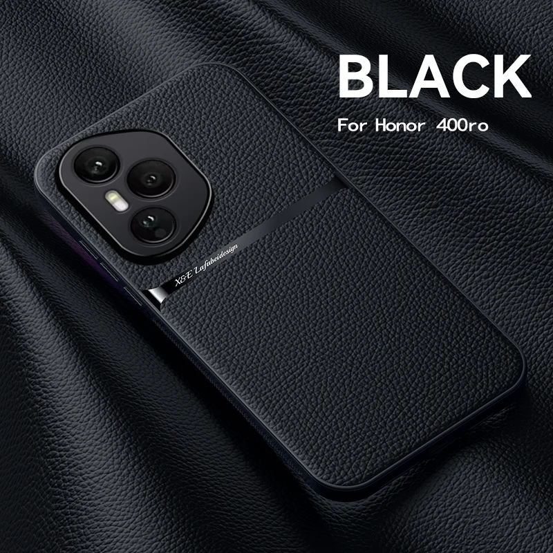 Luxury Leather Magnetic Phone Cover - Shockproof and Car Holder Compatible