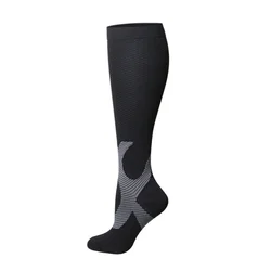 High-Performance Compression Socks for Sports & Recovery - Unisex 20-30mmHg Support (YS009-black)