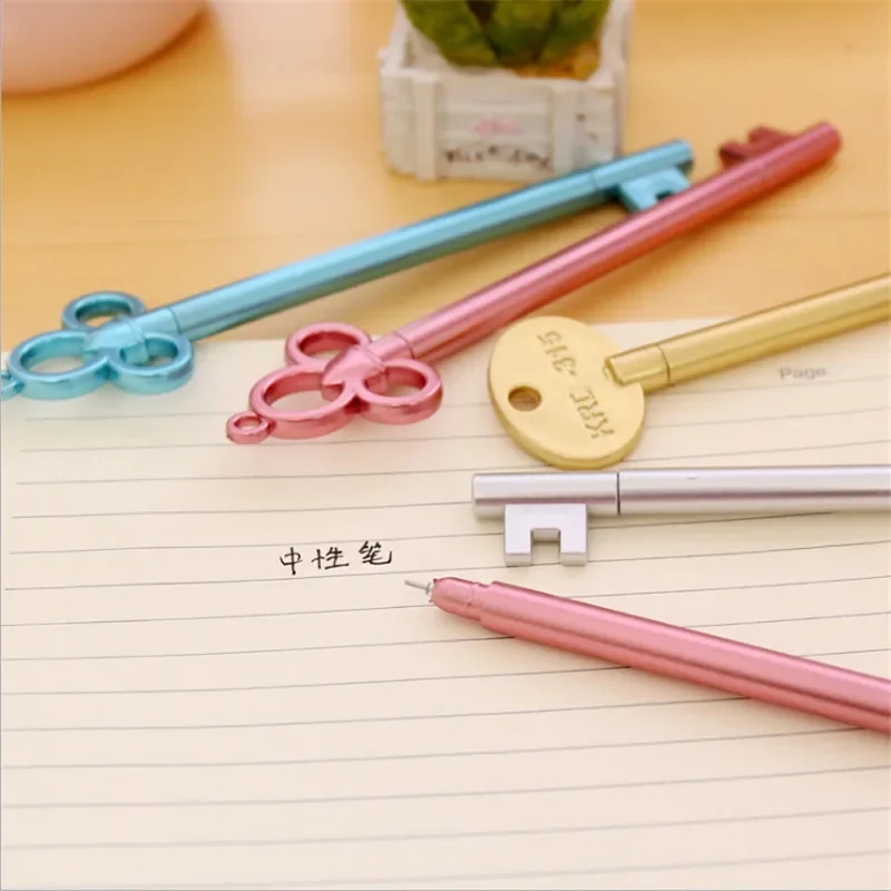 Jonvon Satone 30pcs Vintage Key Plastic Gel Pen Creative Cute Kawaii Pens For Kids School Supplies Wholesale Cute Stationery pen 5