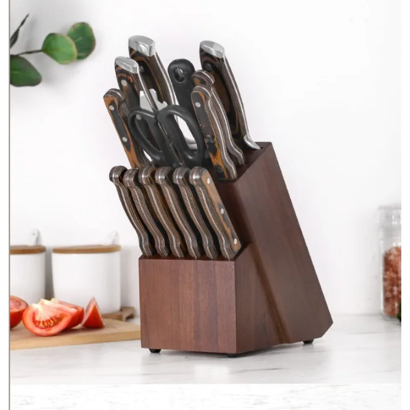 1pc Kitchen Cutter Storage Holder Solid Wood Cutter Rack Home Desktop ...