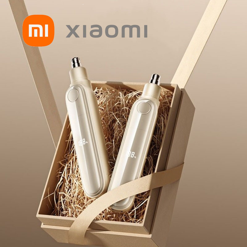 XIAOMI Mijia Electric Nose Hair Trimmer Intelligent LED Digital Display With Double-edged Blade 13000rpm Trimmer For Nose Unisex